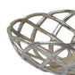 Lyna 17 Inch Modern Decorative Basket Set of 3 Open Weave Chrome Metal By Casagear Home BM315908