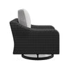 Ashley Tira 38’’ Outdoor Swivel Lounge Chair Cushioned Black Gray BM315915