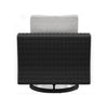 Ashley Tira 38" Outdoor Swivel Lounge Chair, Cushioned, Black, Gray