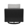 Ashley Tira 38’’ Outdoor Swivel Lounge Chair Cushioned Black Gray BM315915