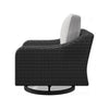 Ashley Tira 38’’ Outdoor Swivel Lounge Chair Cushioned Black Gray BM315915