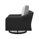 Ashley Tira 38’’ Outdoor Swivel Lounge Chair Cushioned Black Gray BM315915