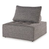 Ashley Lily 38" Outdoor Lounge Chair, Cushioned Tufted Seat, Brown