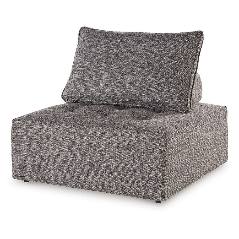 Ashley Lily 38" Outdoor Lounge Chair, Cushioned Tufted Seat, Brown