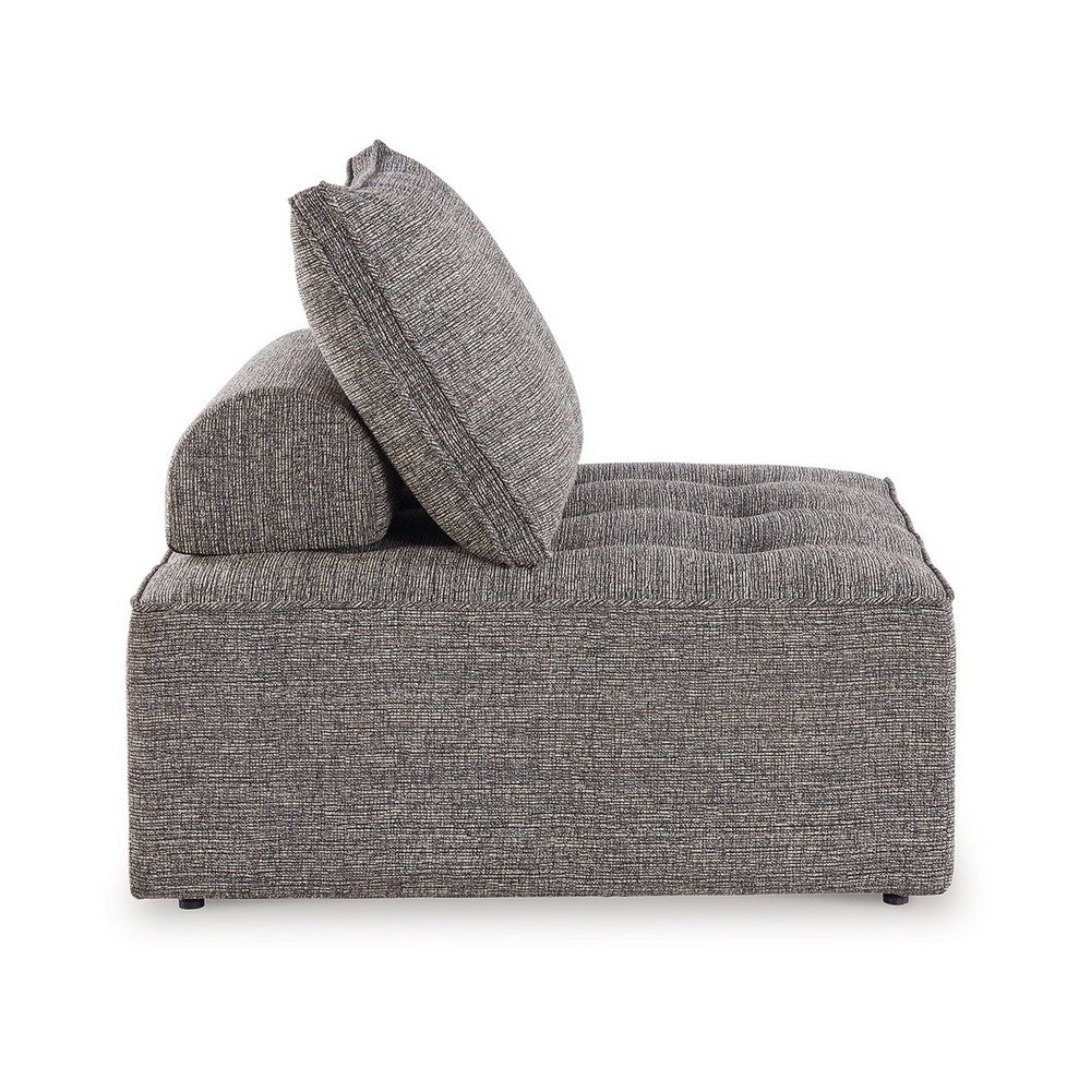Ashley Lily 38" Outdoor Lounge Chair, Cushioned Tufted Seat, Brown