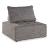 Ashley Lily 38" Outdoor Lounge Chair, Cushioned Tufted Seat, Brown