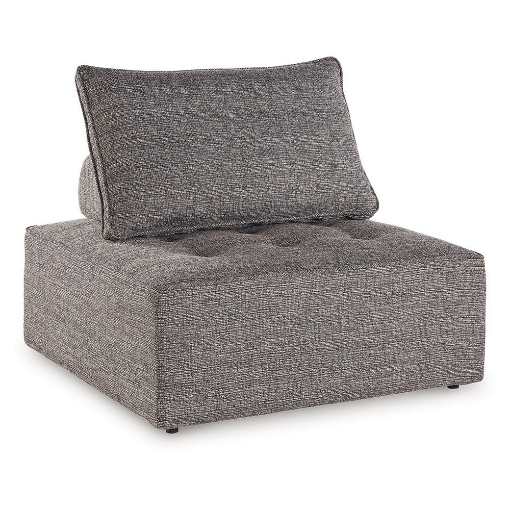 Ashley Lily 38" Outdoor Lounge Chair, Cushioned Tufted Seat, Brown
