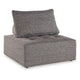 Ashley Lily 38" Outdoor Lounge Chair, Cushioned Tufted Seat, Brown