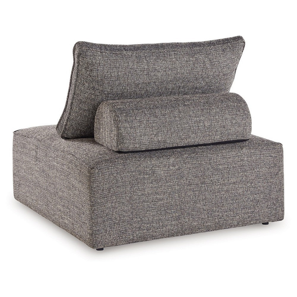 Ashley Lily 38" Outdoor Lounge Chair, Cushioned Tufted Seat, Brown