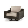 Ashley Waga 43’’ Outdoor Swivel Lounge Chair Cupholder Brown BM315928