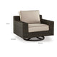 Ashley Waga 43’’ Outdoor Swivel Lounge Chair Cupholder Brown BM315928