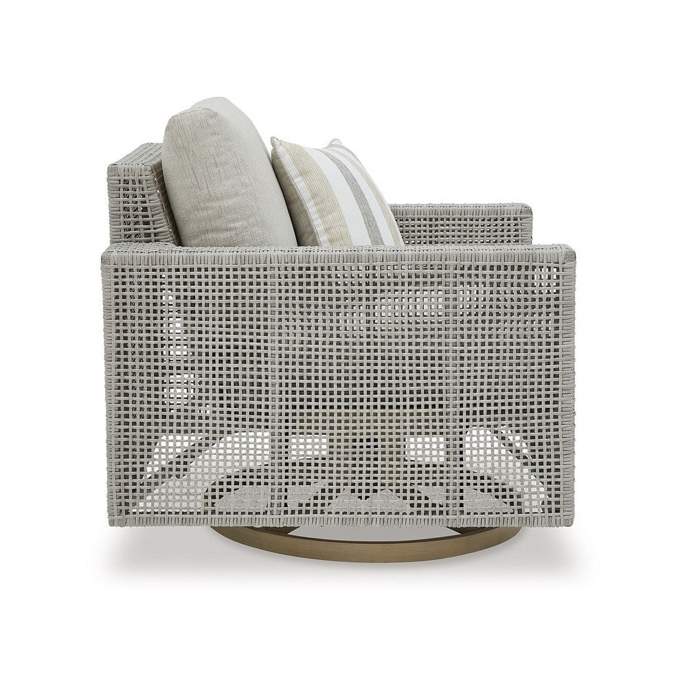 Chair 36 Buy Ashley Yami Swivel Chair 36 Inch Outdoor Gray Pillow | BBB ...