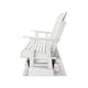 Ashley Sami 67 Inch Outdoor Adirondack Loveseat, Cupholders, White