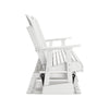 Ashley Sami 67 Inch Outdoor Adirondack Loveseat Cupholders White