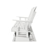 Ashley Sami 67 Inch Outdoor Adirondack Loveseat, Cupholders, White