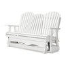 Ashley Sami 67 Inch Outdoor Adirondack Loveseat, Cupholders, White