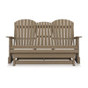 Ashley Sami 67 Inch Outdoor Adirondack Loveseat Cupholders Brown