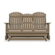 Ashley Sami 67 Inch Outdoor Adirondack Loveseat Cupholders Brown
