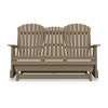 Ashley Sami 67 Inch Outdoor Adirondack Loveseat, Cupholders, Brown
