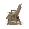 Ashley Sami 67 Inch Outdoor Adirondack Loveseat, Cupholders, Brown