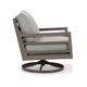Ashley Karo 35" Outdoor Swivel Lounge Chair, Cushioned, Gray, Brown