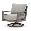 Ashley Karo 35’’ Outdoor Swivel Lounge Chair Cushioned Gray Brown BM315944
