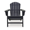 Ashley Sami 33" Outdoor Chair, Slatted Design, Adirondack, Black