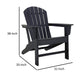 Ashley Sami 33" Outdoor Chair, Slatted Design, Adirondack, Black