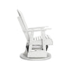 Ashley Sami 31 Inch Outdoor Swivel Glider Chair Slatted Adirondack White Finish BM315952