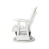 Ashley Sami 31 Inch Outdoor Swivel Glider Chair Slatted Adirondack White Finish BM315952