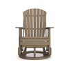 Sami 31 Inch Outdoor Swivel Glider Chair Slatted Adirondack Brown Finish By Casagear Home BM315954