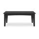 Ashley Fini 44’’ Outdoor Coffee Table Slatted Top Black Finish