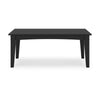 Ashley Fini 44" Outdoor Coffee Table, Slatted Top, Black Finish