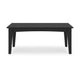 Ashley Fini 44" Outdoor Coffee Table, Slatted Top, Black Finish