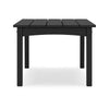 Ashley Fini 44’’ Outdoor Coffee Table Slatted Top Black Finish