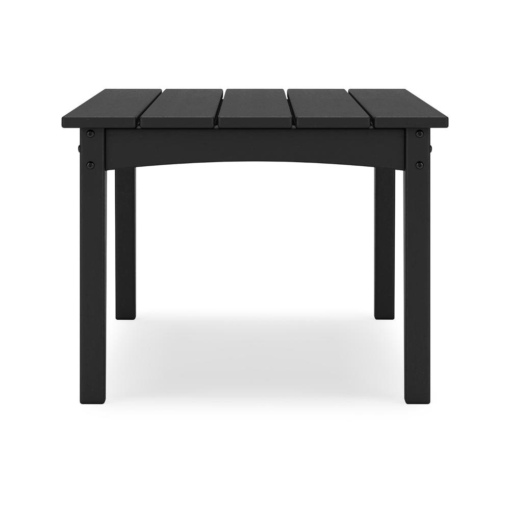 Ashley Fini 44’’ Outdoor Coffee Table Slatted Top Black Finish
