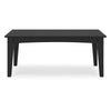 Ashley Fini 44’’ Outdoor Coffee Table Slatted Top Black Finish