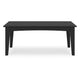 Ashley Fini 44’’ Outdoor Coffee Table Slatted Top Black Finish