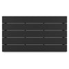 Ashley Fini 44" Outdoor Coffee Table, Slatted Top, Black Finish