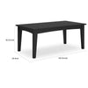 Ashley Fini 44" Outdoor Coffee Table, Slatted Top, Black Finish