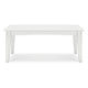 Ashley Fini 44" Outdoor Coffee Table, Slatted Top, White Finish