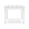 Ashley Fini 44" Outdoor Coffee Table, Slatted Top, White Finish
