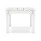 Ashley Fini 44" Outdoor Coffee Table, Slatted Top, White Finish