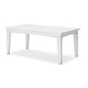 Ashley Fini 44" Outdoor Coffee Table, Slatted Top, White Finish