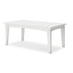 Ashley Fini 44" Outdoor Coffee Table, Slatted Top, White Finish