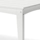 Ashley Fini 44" Outdoor Coffee Table, Slatted Top, White Finish