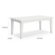 Ashley Fini 44" Outdoor Coffee Table, Slatted Top, White Finish