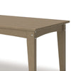 Ashley Fini 44" Outdoor Coffee Table, Slatted Top, Brown Finish