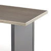Ashley 38" Outdoor Side End Table, Rectangular Top, Modern Brown