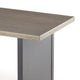 Ashley 38" Outdoor Side End Table, Rectangular Top, Modern Brown